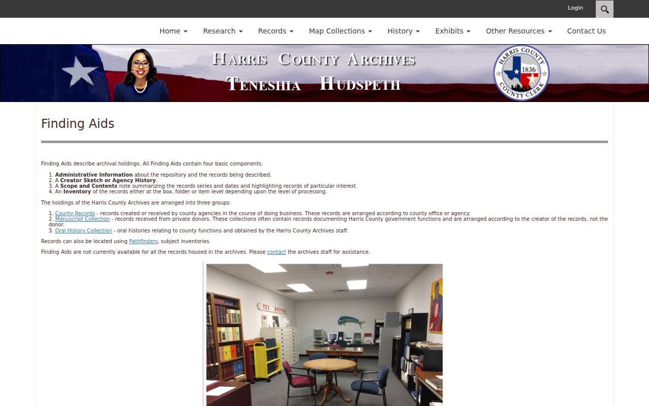 Channelview city directory research route through Harris County Archives finding aids