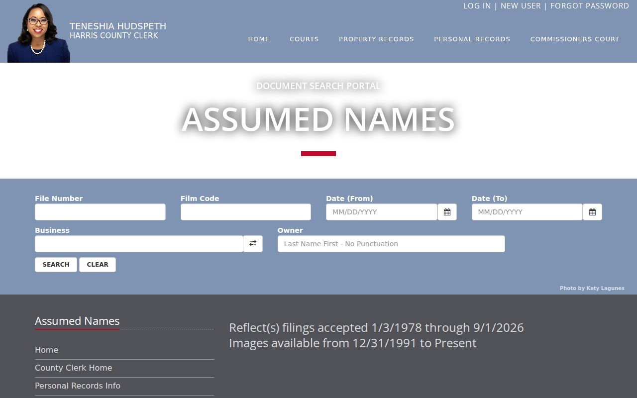 Channelview previous residents research using Harris County assumed-name search