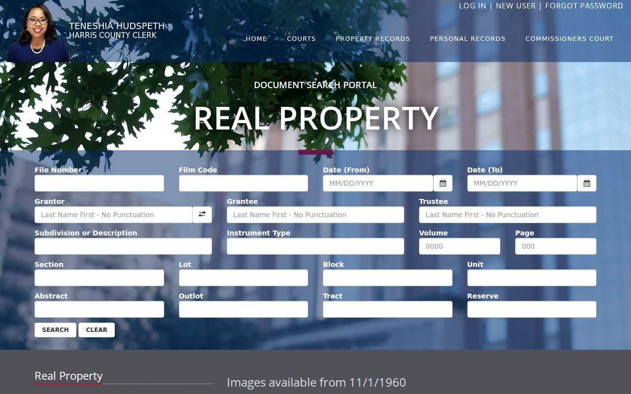 Channelview residents directory Harris County deed index search